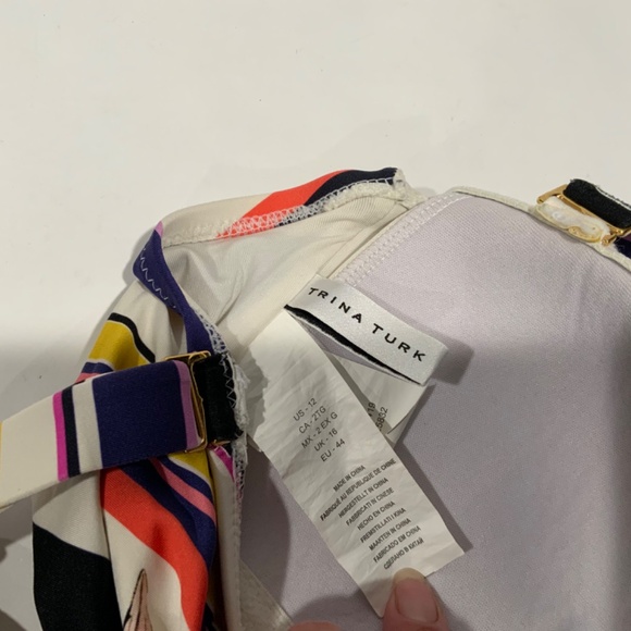 Floral Striped One-Piece Swimsuit - Picture 7 of 7